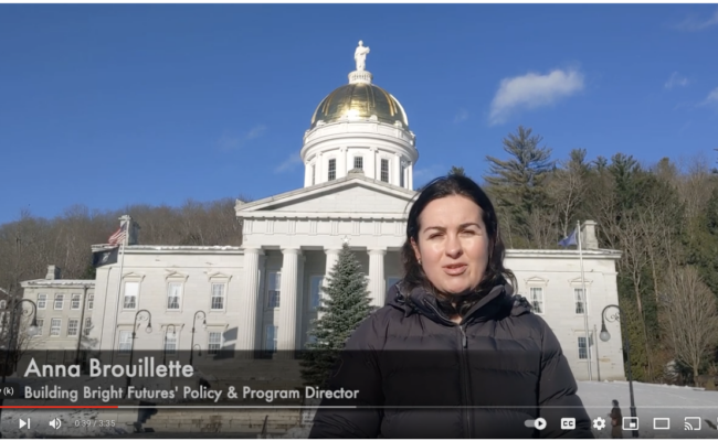 Video thumbnail of Anna in front of Vermont State House